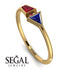 Geometrical Arrow Ruby Ring - Gracie No. 58