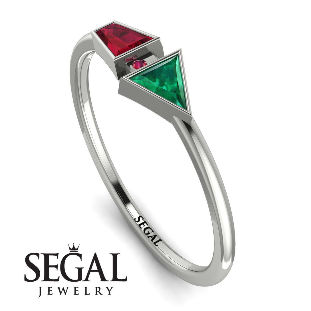 Geometrical Arrow Ruby Ring - Gracie No. 51