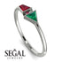 Geometrical Arrow Ruby Ring - Gracie No. 51