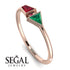Geometrical Arrow Ruby Ring - Gracie No. 50