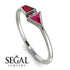Geometrical Arrow Ruby Ring - Gracie No. 57