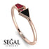 Geometrical Arrow Ruby Ring - Gracie No. 53