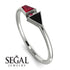 Geometrical Arrow Ruby Ring - Gracie No. 54