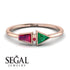 Geometrical Arrow Ruby Ring - Gracie No. 50