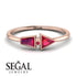 Geometrical Arrow Ruby Ring - Gracie No. 56