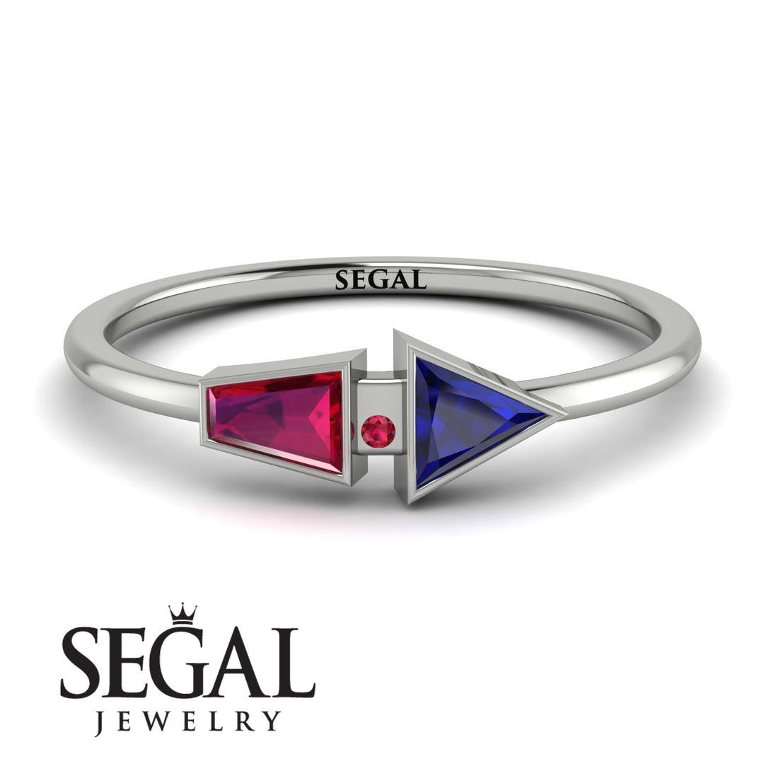 Geometrical Arrow Ruby Ring - Gracie No. 60
