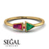Geometrical Arrow Ruby Ring - Gracie No. 49
