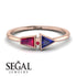 Geometrical Arrow Ruby Ring - Gracie No. 59