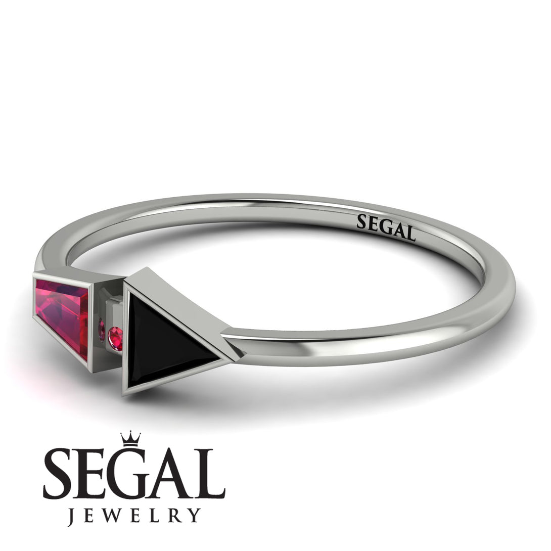 Geometrical Arrow Ruby Ring - Gracie No. 54