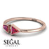 Geometrical Arrow Ruby Ring - Gracie No. 56