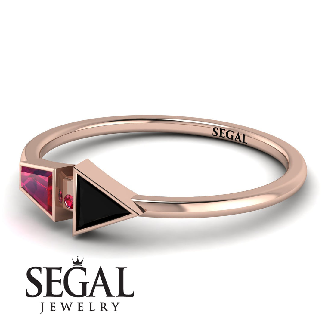 Geometrical Arrow Ruby Ring - Gracie No. 53