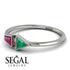 Geometrical Arrow Ruby Ring - Gracie No. 51