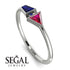 Geometrical Arrow Sapphire Ring - Gracie No. 72