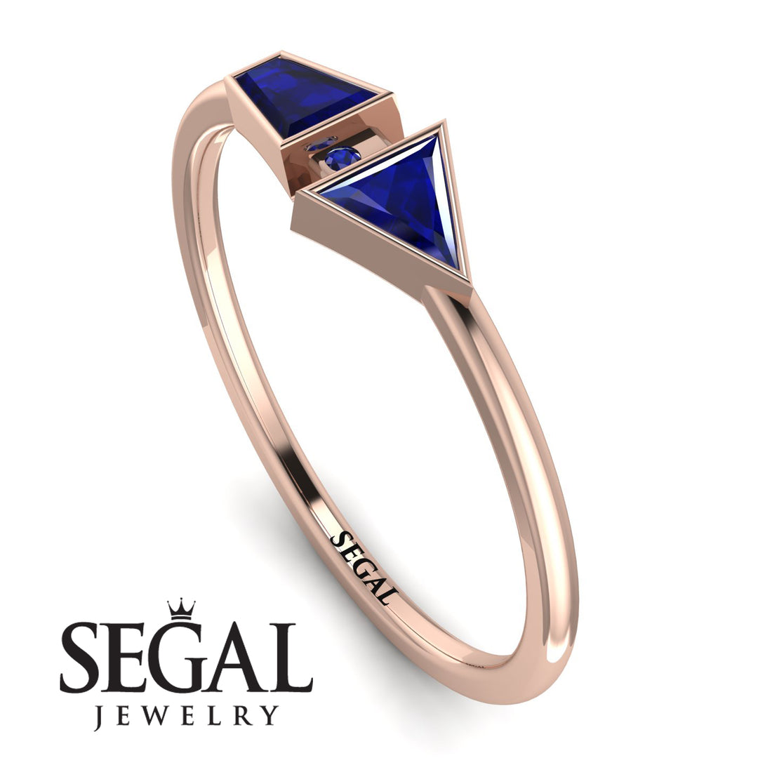 Geometrical Arrow Sapphire Ring - Gracie No. 74