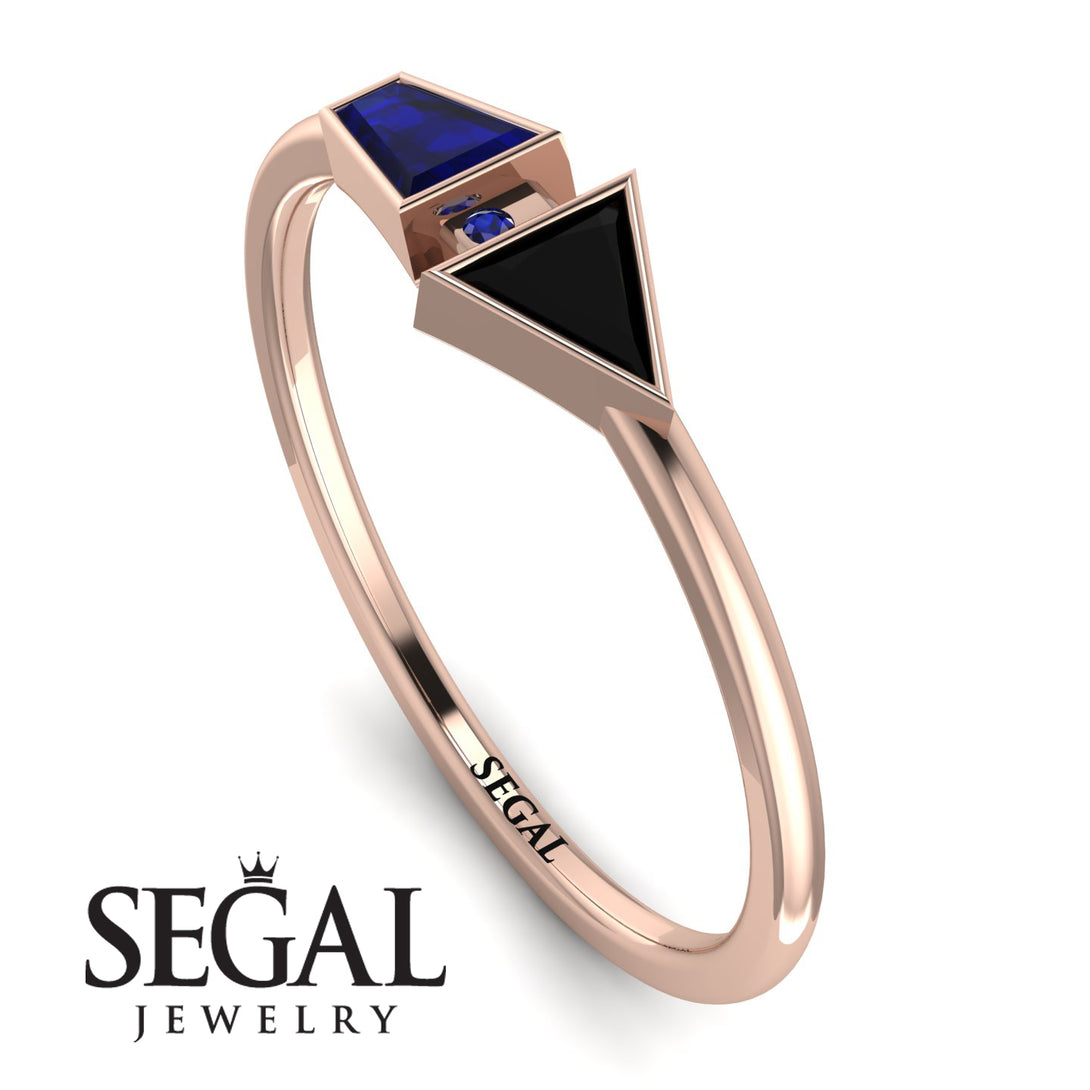 Geometrical Arrow Sapphire Ring - Gracie No. 68