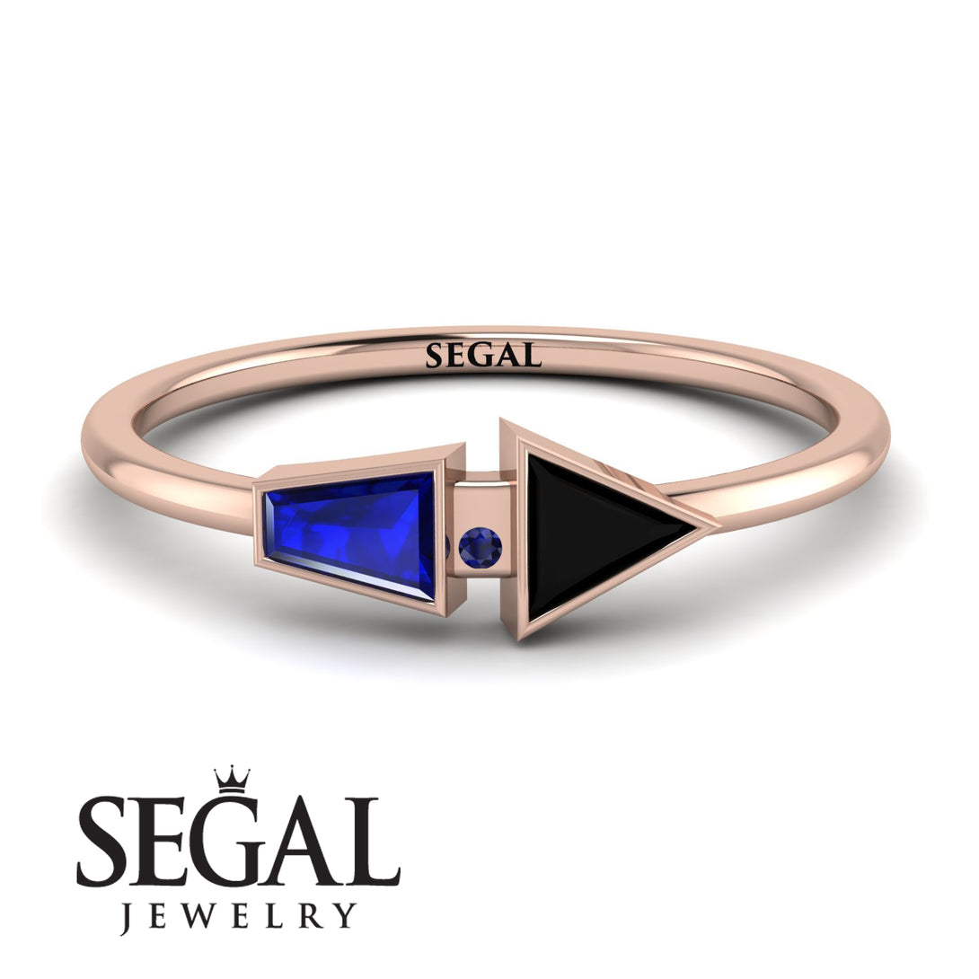 Geometrical Arrow Sapphire Ring - Gracie No. 68
