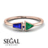 Geometrical Arrow Sapphire Ring - Gracie No. 65