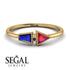 Geometrical Arrow Sapphire Ring - Gracie No. 70