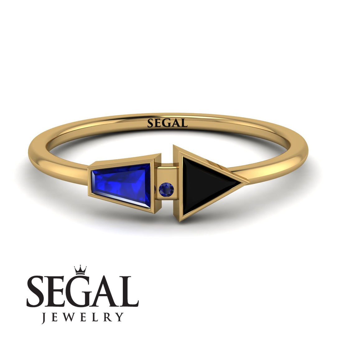 Geometrical Arrow Sapphire Ring - Gracie No. 67