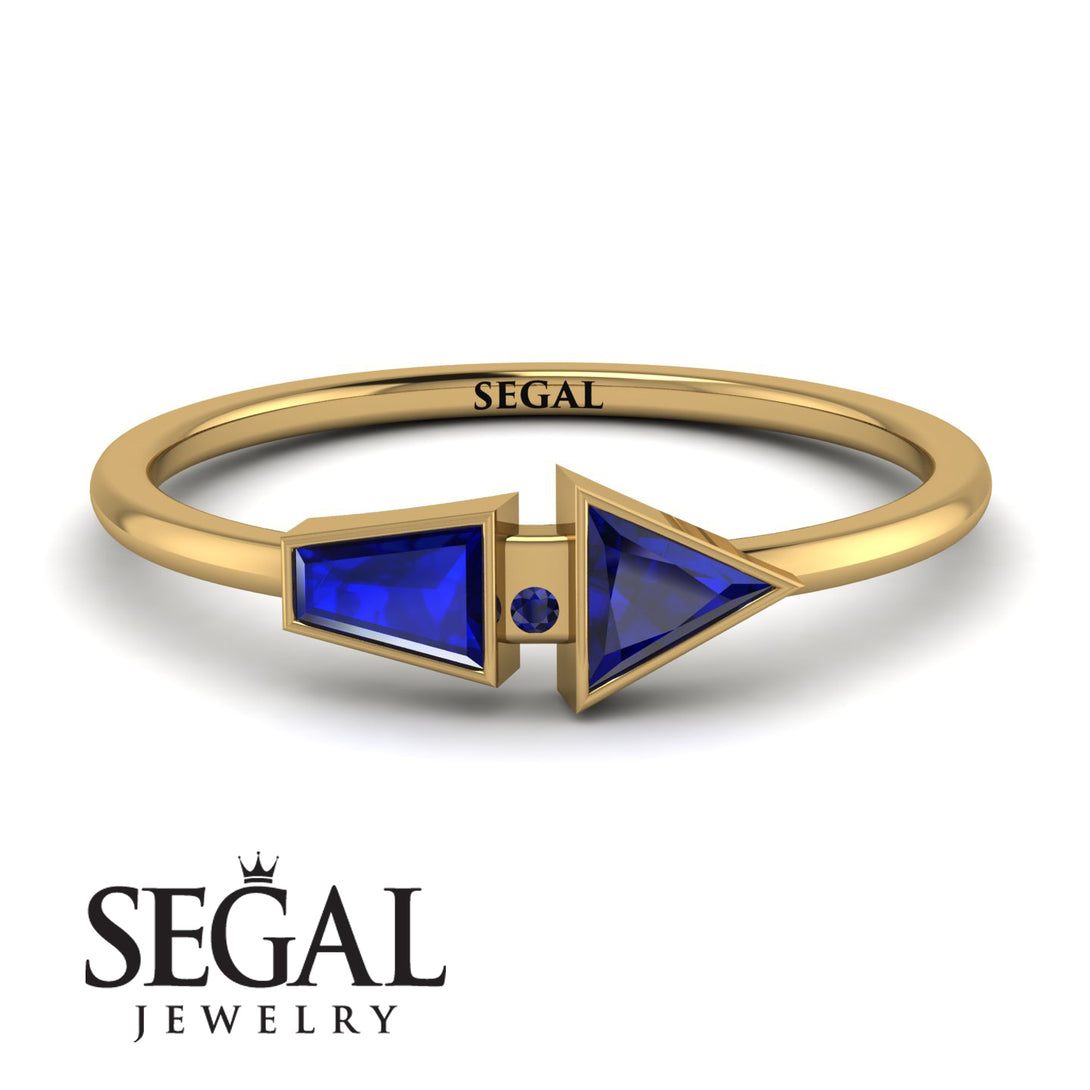 Geometrical Arrow Sapphire Ring - Gracie No. 73