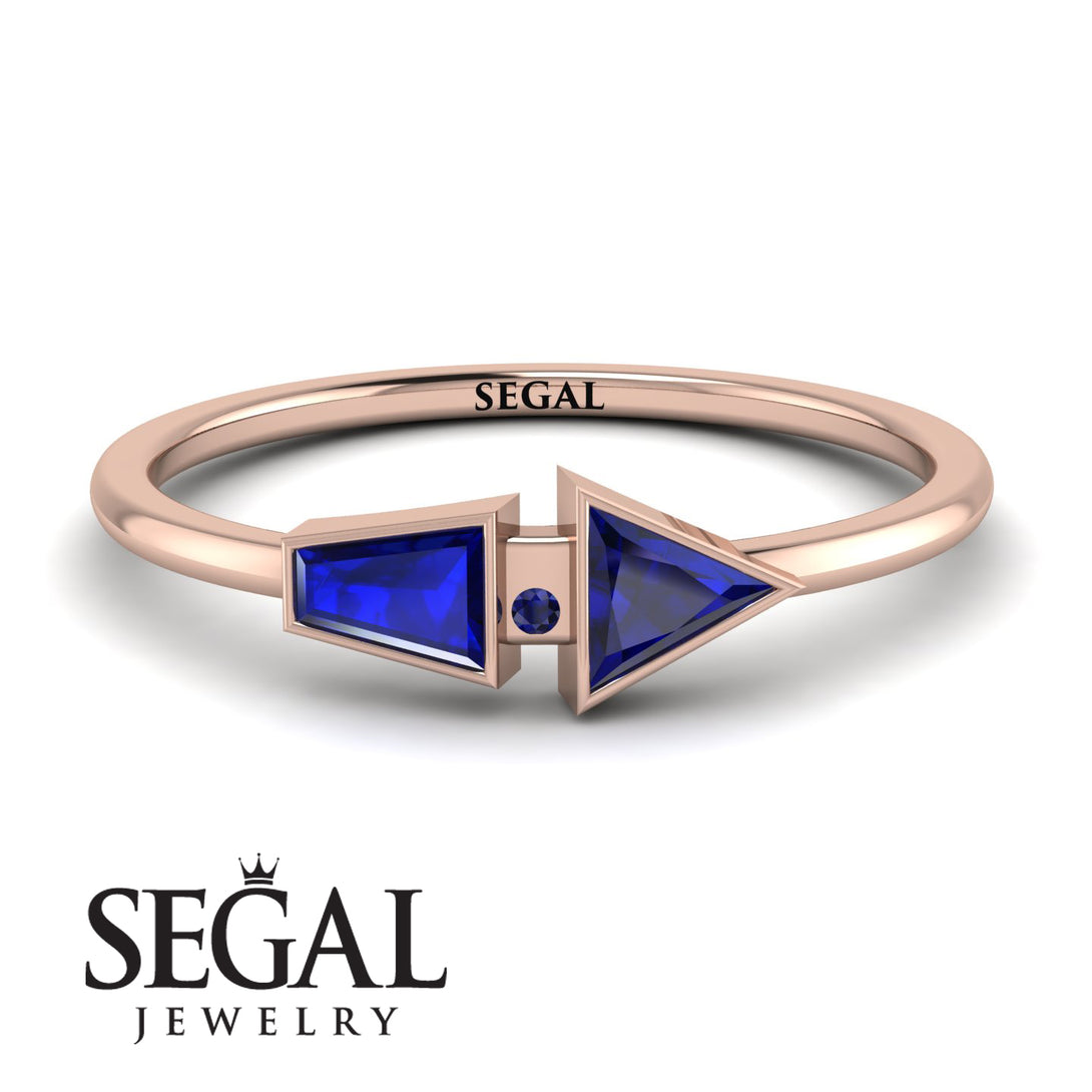 Geometrical Arrow Sapphire Ring - Gracie No. 74