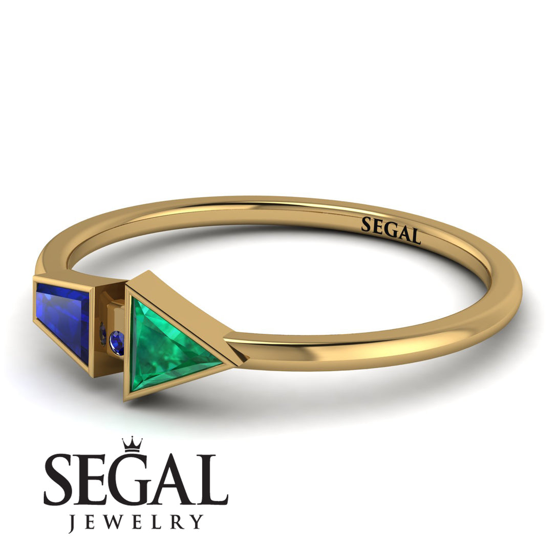 Geometrical Arrow Sapphire Ring - Gracie No. 64