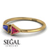 Geometrical Arrow Sapphire Ring - Gracie No. 70
