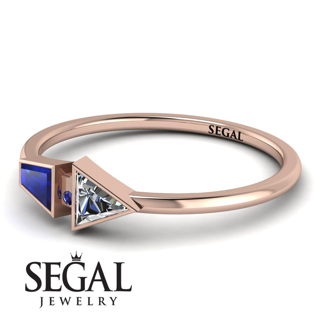 Geometrical Arrow Sapphire Ring - Gracie No. 62