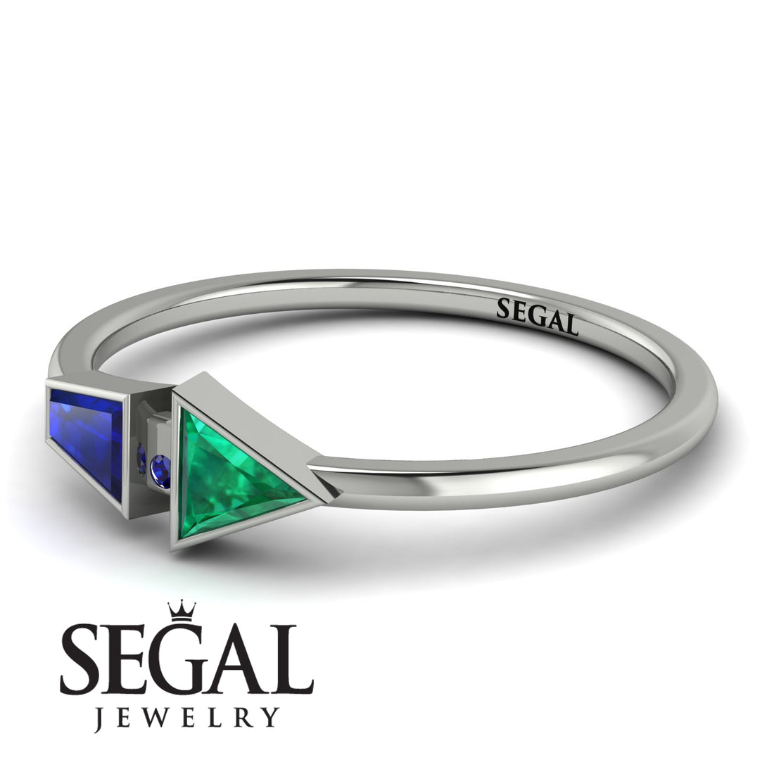 Geometrical Arrow Sapphire Ring - Gracie No. 66