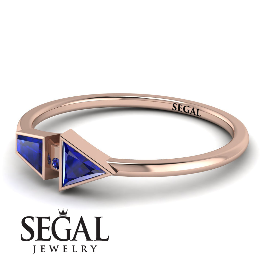 Geometrical Arrow Sapphire Ring - Gracie No. 74