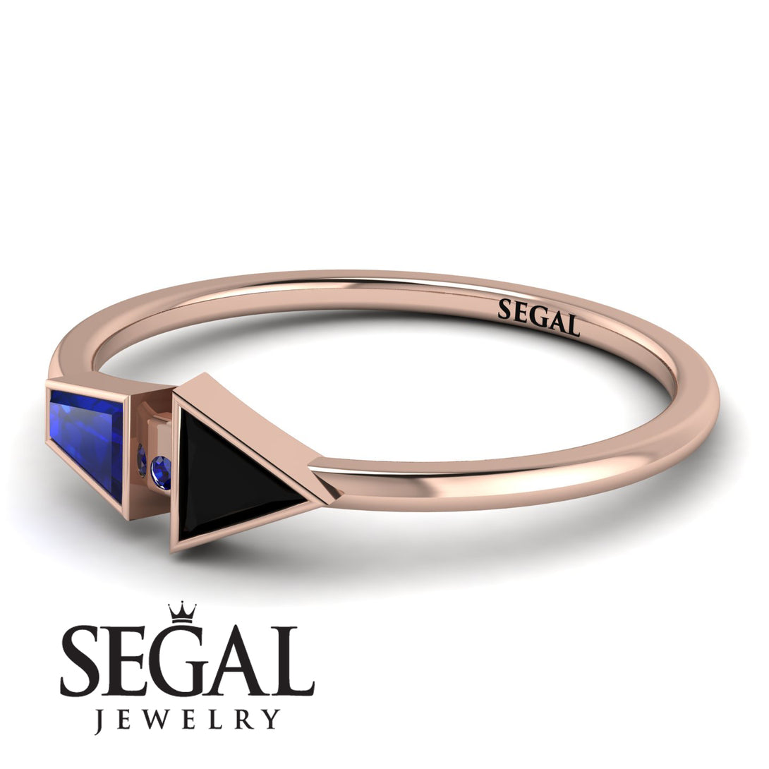 Geometrical Arrow Sapphire Ring - Gracie No. 68