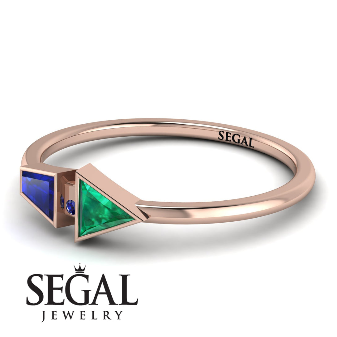 Geometrical Arrow Sapphire Ring - Gracie No. 65