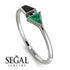 Geometrical Arrow Black Diamond Ring - Gracie No. 36