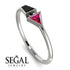 Geometrical Arrow Black Diamond Ring - Gracie No. 42