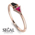 Geometrical Arrow Black Diamond Ring - Gracie No. 41