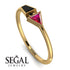 Geometrical Arrow Black Diamond Ring - Gracie No. 40