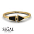 Geometrical Arrow Black Diamond Ring - Gracie No. 37
