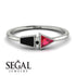 Geometrical Arrow Black Diamond Ring - Gracie No. 42