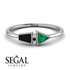 Geometrical Arrow Black Diamond Ring - Gracie No. 36
