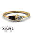 Geometrical Arrow Black Diamond Ring - Gracie No. 31