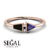 Geometrical Arrow Black Diamond Ring - Gracie No. 44 image 2