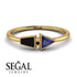 Geometrical Arrow Black Diamond Ring - Gracie No. 43