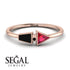 Geometrical Arrow Black Diamond Ring - Gracie No. 41 image 2