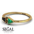 Geometrical Arrow Black Diamond Ring - Gracie No. 34