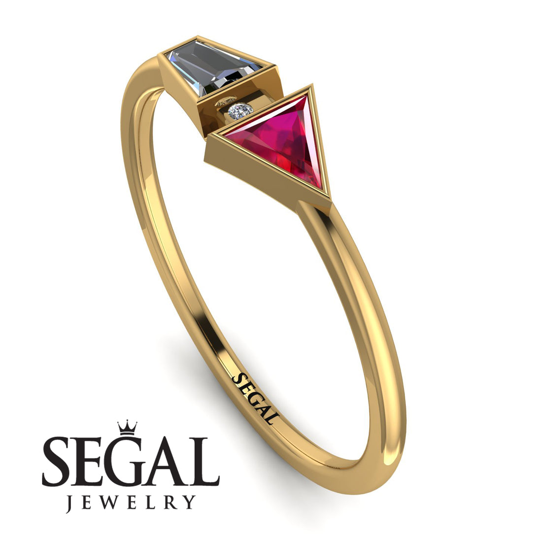 Geometrical Arrow Diamond Ring - Gracie No. 10