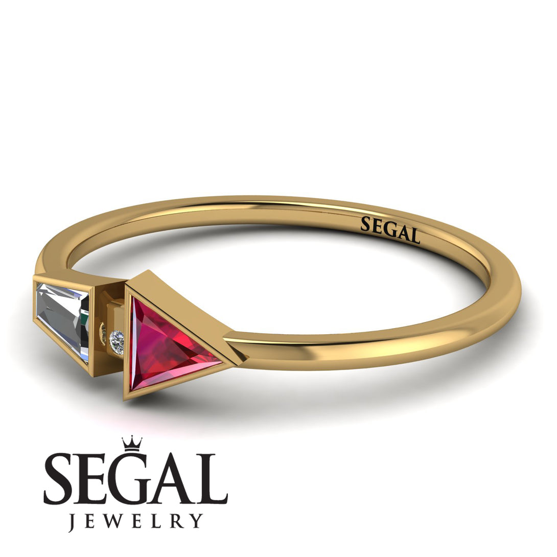 Geometrical Arrow Diamond Ring - Gracie No. 10