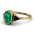 Geometrical Bezel Emerald Ring - Trinity No. 22