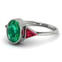Geometrical Bezel Emerald Ring - Trinity No. 27
