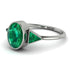 Geometrical Bezel Emerald Ring - Trinity No. 21
