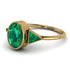 Geometrical Bezel Emerald Ring - Trinity No. 19